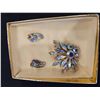 Image 1 : Clip on earrings and matching brooch