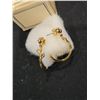 Image 1 : Avon rose hoop earrings