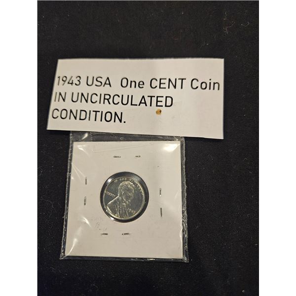 1943 USA one cent coin