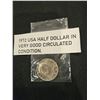 Image 1 : 1972 USA half dollar coin