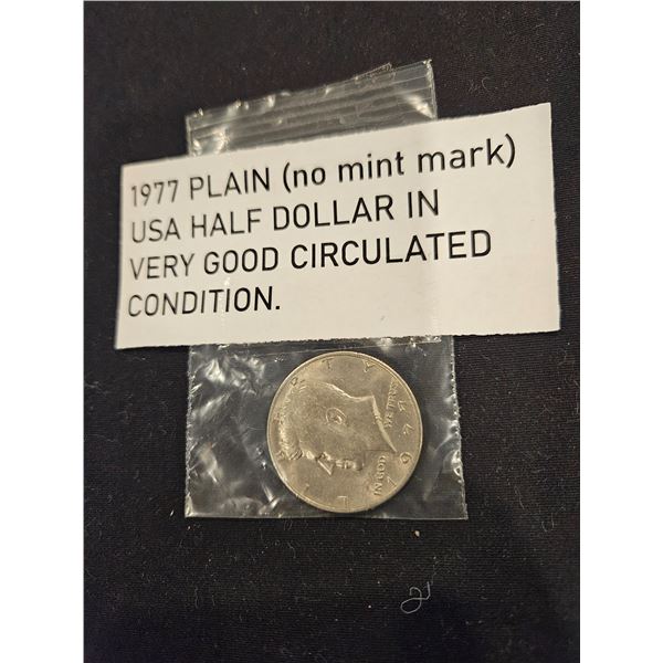 1977 Plain USA half dollar