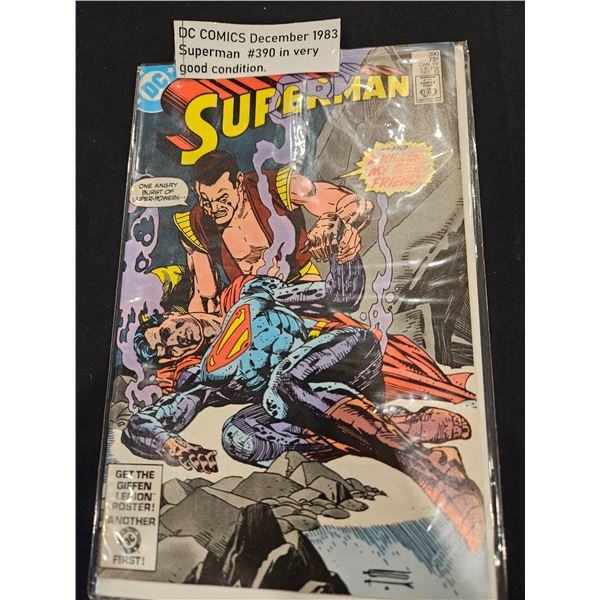 DC Dec 1963 Superman #390 comic