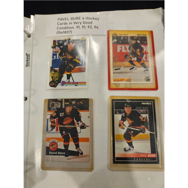 Pavel Bure hockey cards