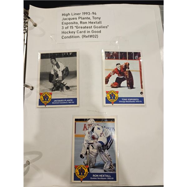 1993-94 'greatest goalies' cards - 3/15