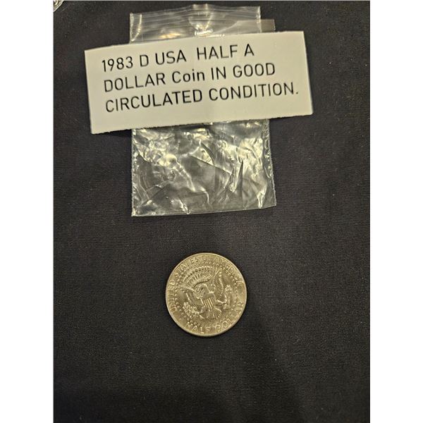 1983 USA half dollar