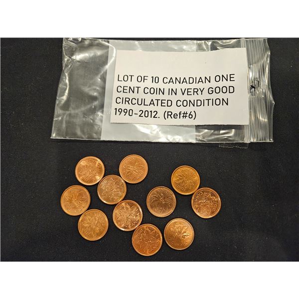 1990-2012 Canadian pennies