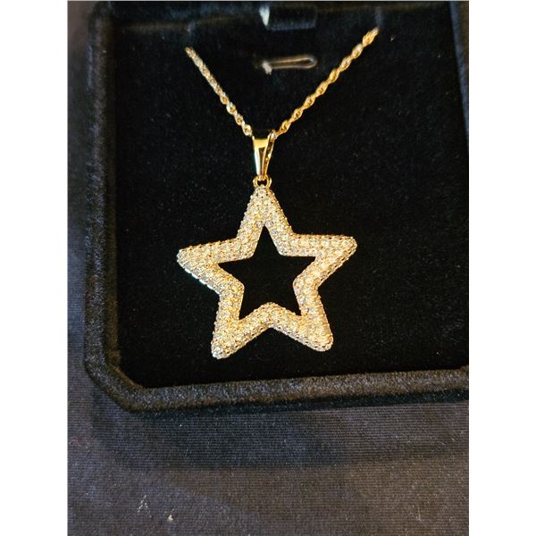 40.0mm Star Cluster Necklace 18" long
