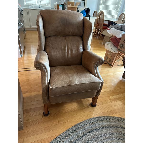 Leather recliner