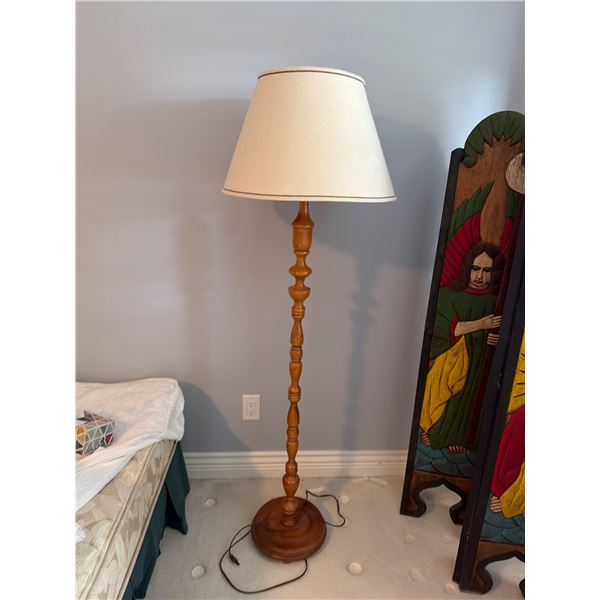 Maple floor lamp