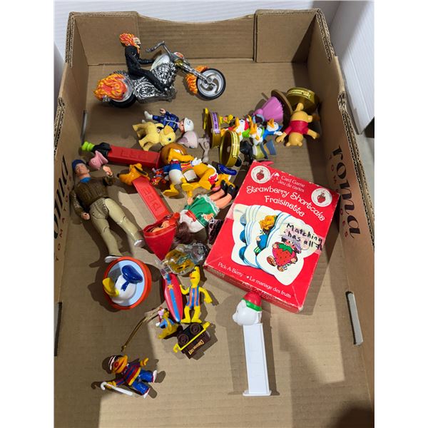 Vintage toys and strawberry shortcake card game