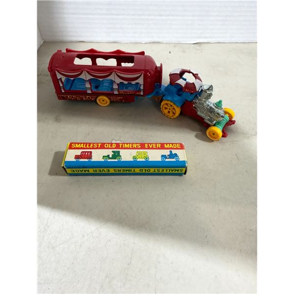 Toy train and smallest Old Timers ever made