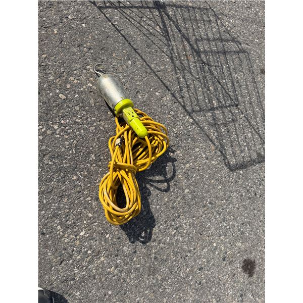 Work late and extension cord