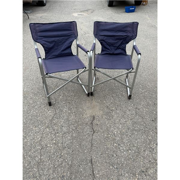 Folding camp chairs