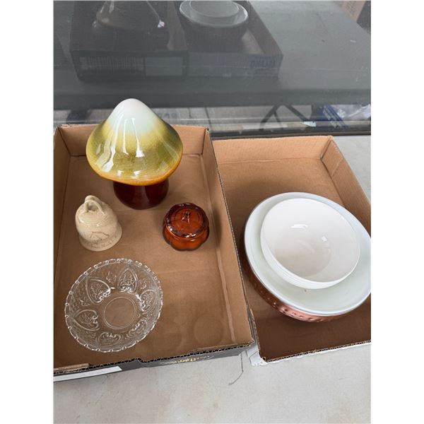 Home decor and bowls