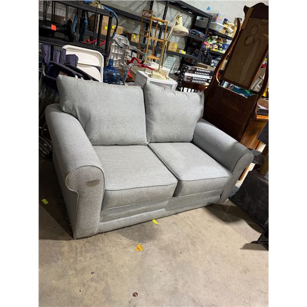 Grey loveseat