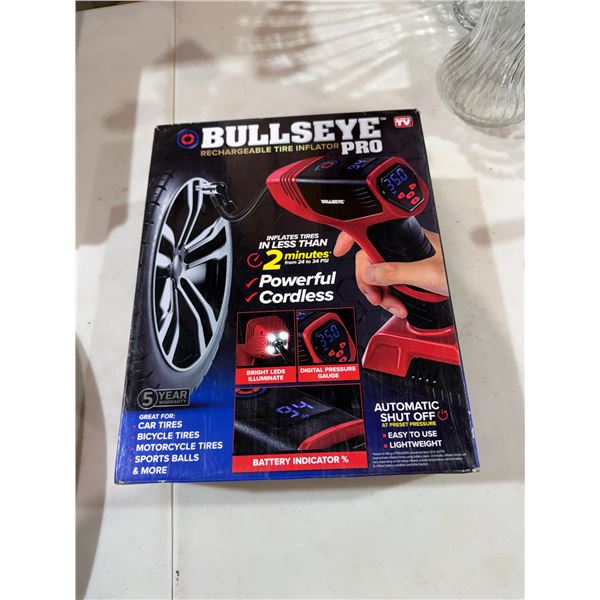 Bull's-eye Pro rechargeable tire inflator