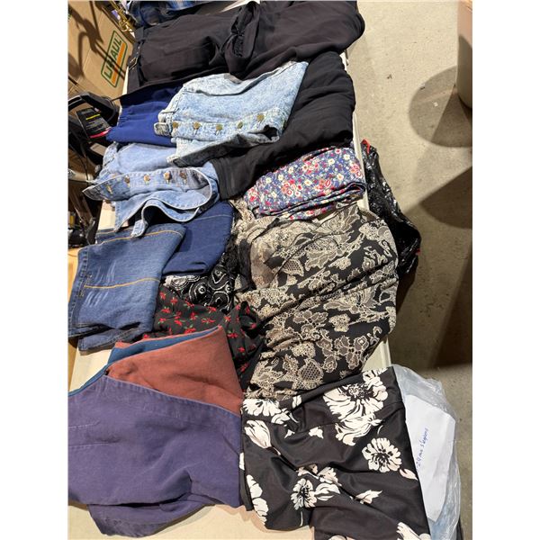 Assorted skirts and other clothing