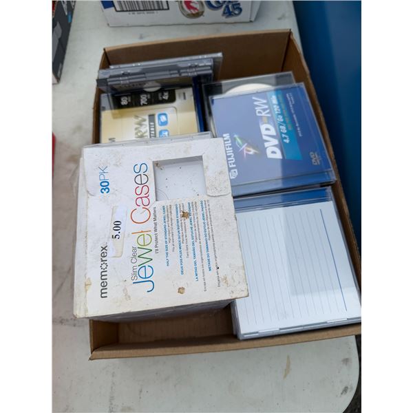 Assorted cases and DVDs