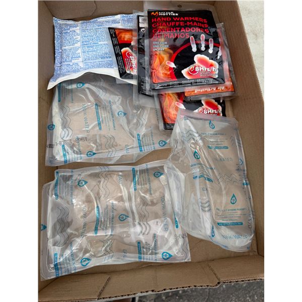 Hand warmers and water