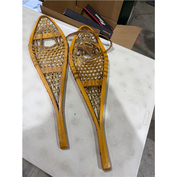 Vintage snow shoes