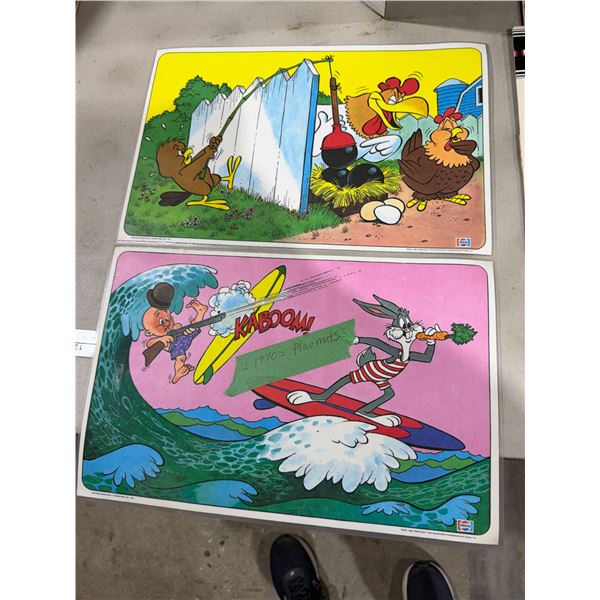 Vintage 1970s placemats Pepsi