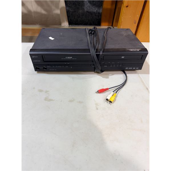 VHS and DVD player