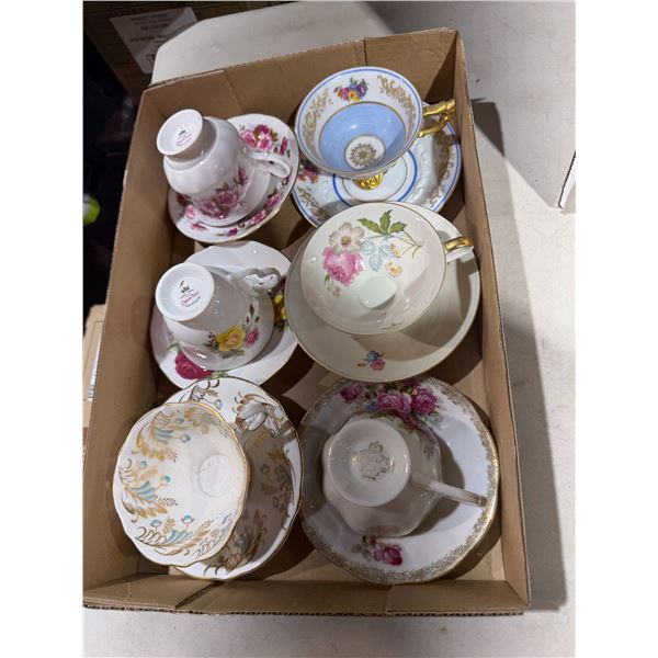 Tea, cups, and saucers