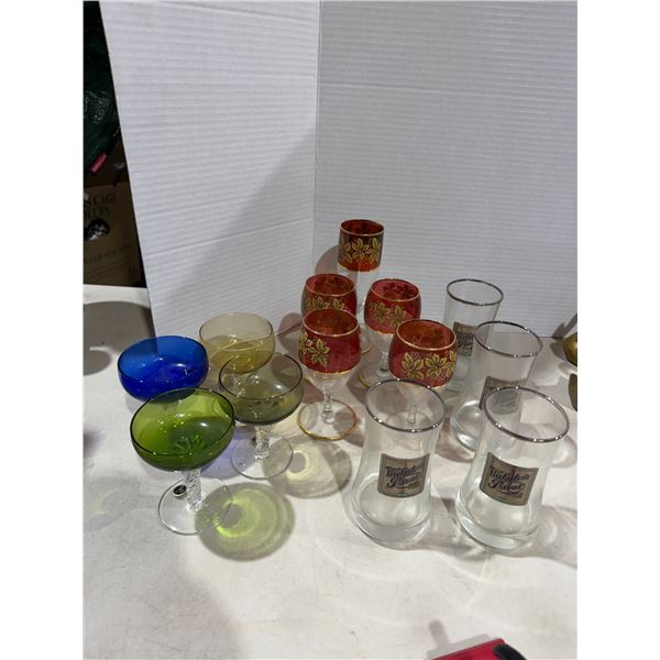 Assorted glassware drinkware