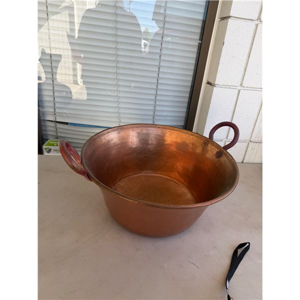 Vintage French Copper Jam Preserve Pot
