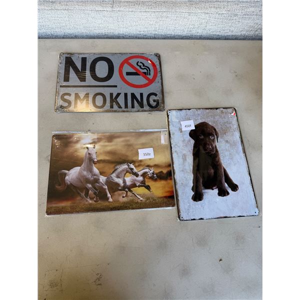 Tin signs