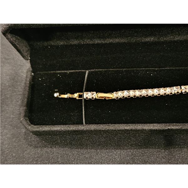 4.0mm Princess cut teniis bracelet 7-8" long