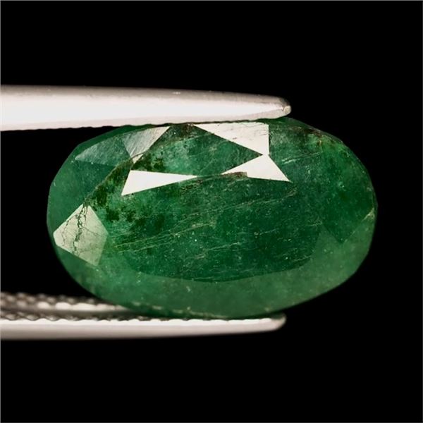 5.1 ct Certified Brazilian Emerald gemstone ($4,650 Appraisal)