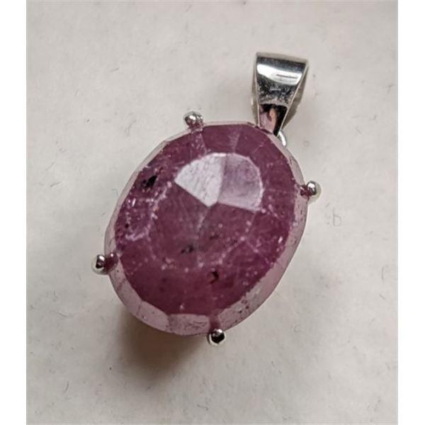 2.8 ct Certified Silver Ruby gemstone Pendant ($4,761 Appraisal)