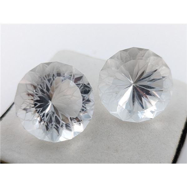 61 ct Certified Mermaid Quartz gemstone Pair ($6,450 Appraisal)
