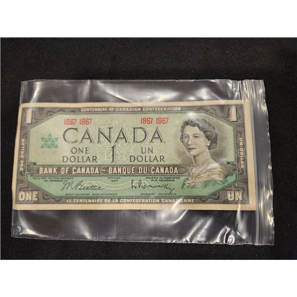 1867-1967 Canada $1 bill