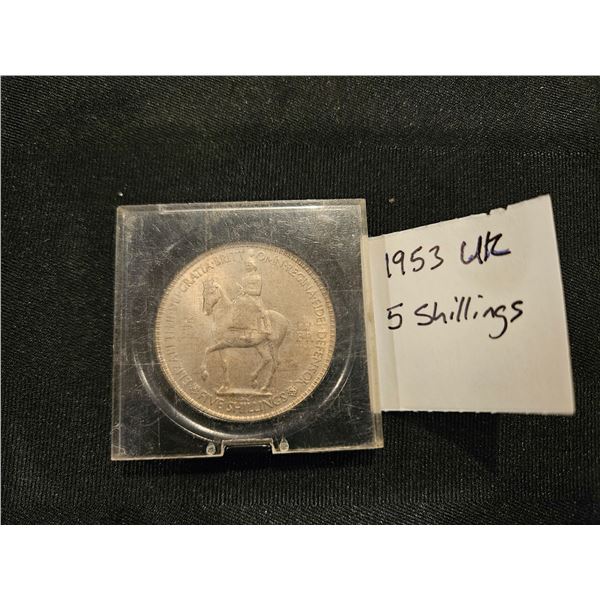 1953 UK 5 shillings