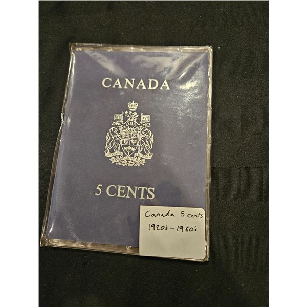 Canada 5 cent coins