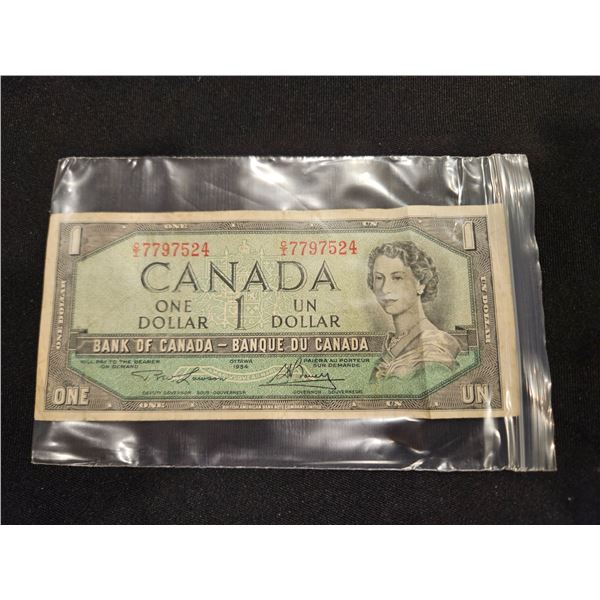 1954 Canada $1 bill
