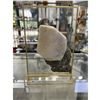 Image 1 : Pink Amethyst with Pyrite Art on Display