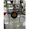 Image 1 : Black Natural Agate with Pyrite Art on Display