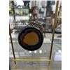 Image 2 : Black Natural Agate with Pyrite Art on Display