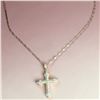 Image 1 : Cross necklace 18 carat gold plated