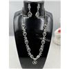 Image 1 : Brand New American Diamond Necklace With Earrings .
