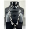 Image 4 : Brand New American Diamond Necklace With Earrings .