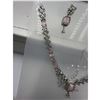 Image 3 : Brand New American Diamond Necklace With Earrings.