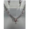 Image 5 : Brand New American Diamond Necklace With Earrings.