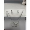 Image 6 : Brand New American Diamond Necklace With Earrings.