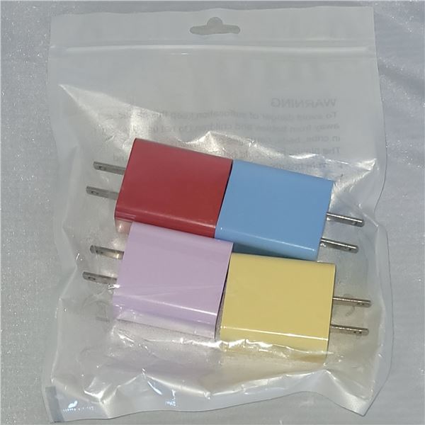 Pack Of 4 Usb Wall Plugs