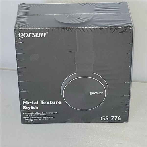 New Sealed Gorsun Headphones Metal Texture Stylish
