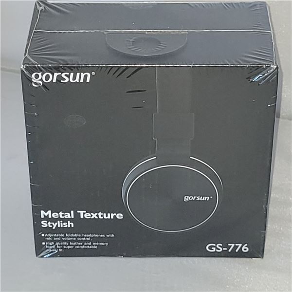 New Sealed Gorsun Headphones Metal Texture Stylish